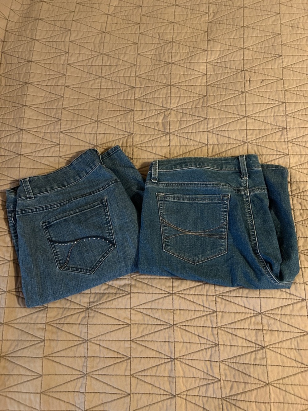 Classic Blue Denim Jean shorts Pair - Blue